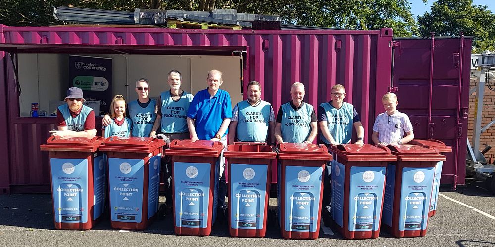 London Clarets manning the bins ahead of the Norwich game