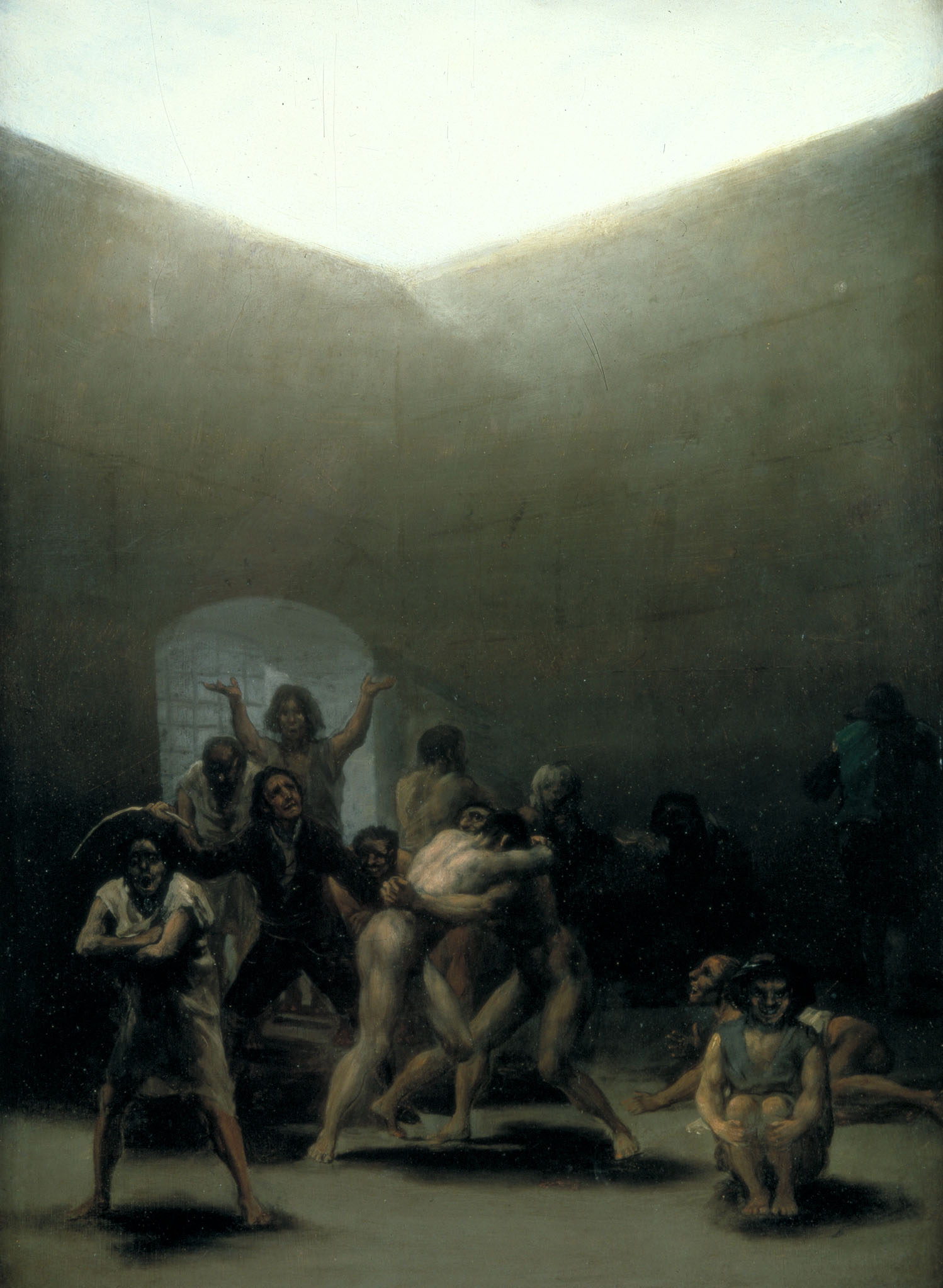 Yard with Lunatics -  Goya c. 1794