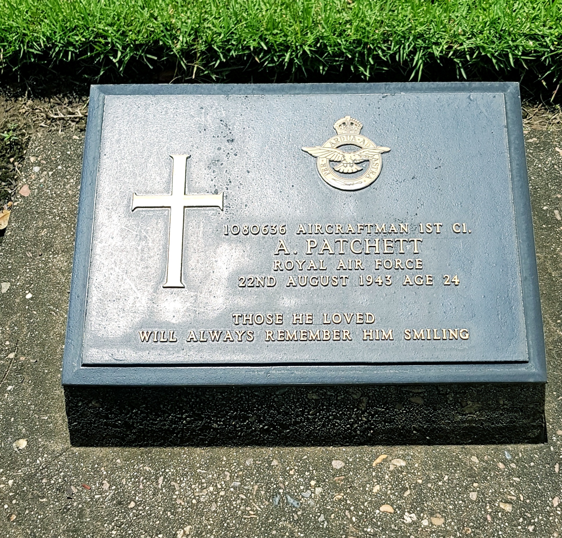 A. Patchett  headstone