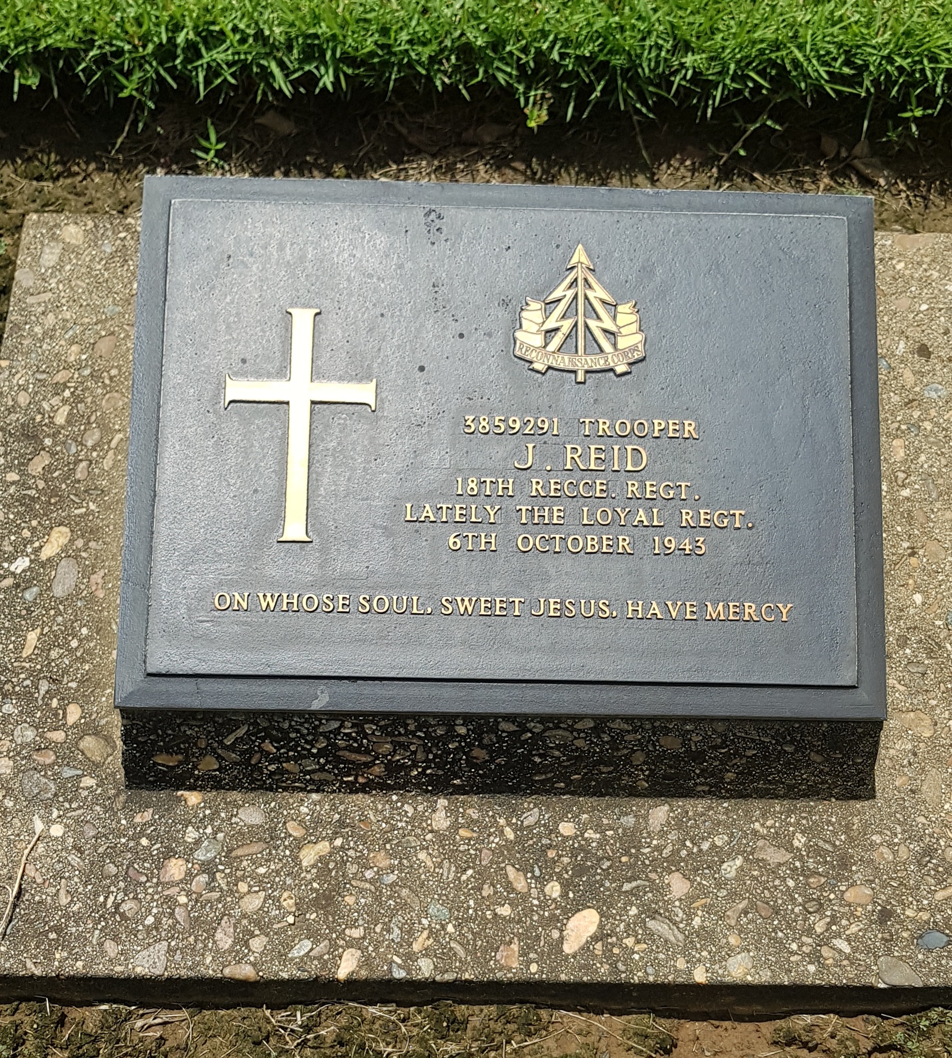 J. Reid headstone
