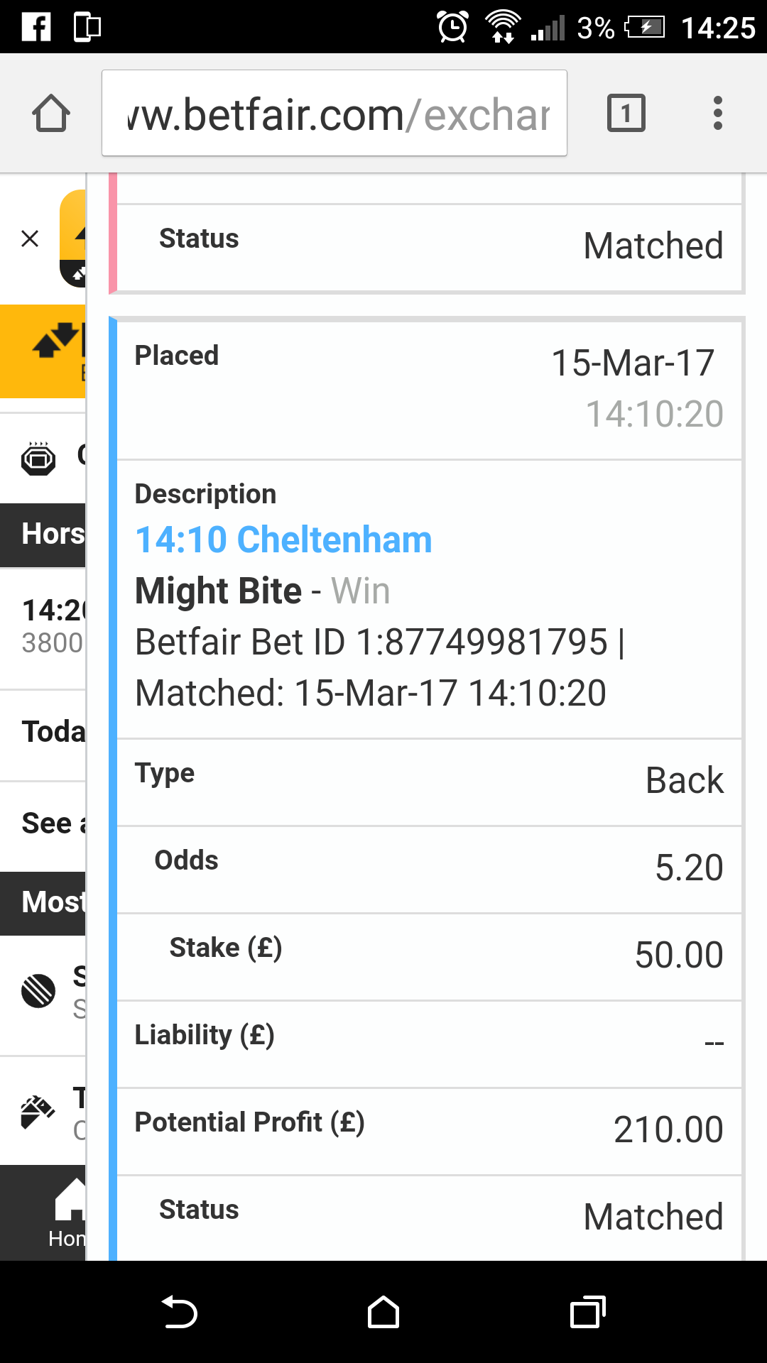 One of my few winners