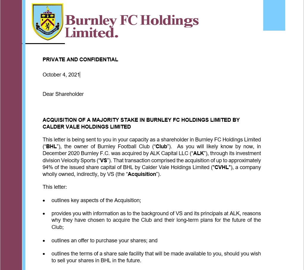 Small Shareholder offer letter.JPG
