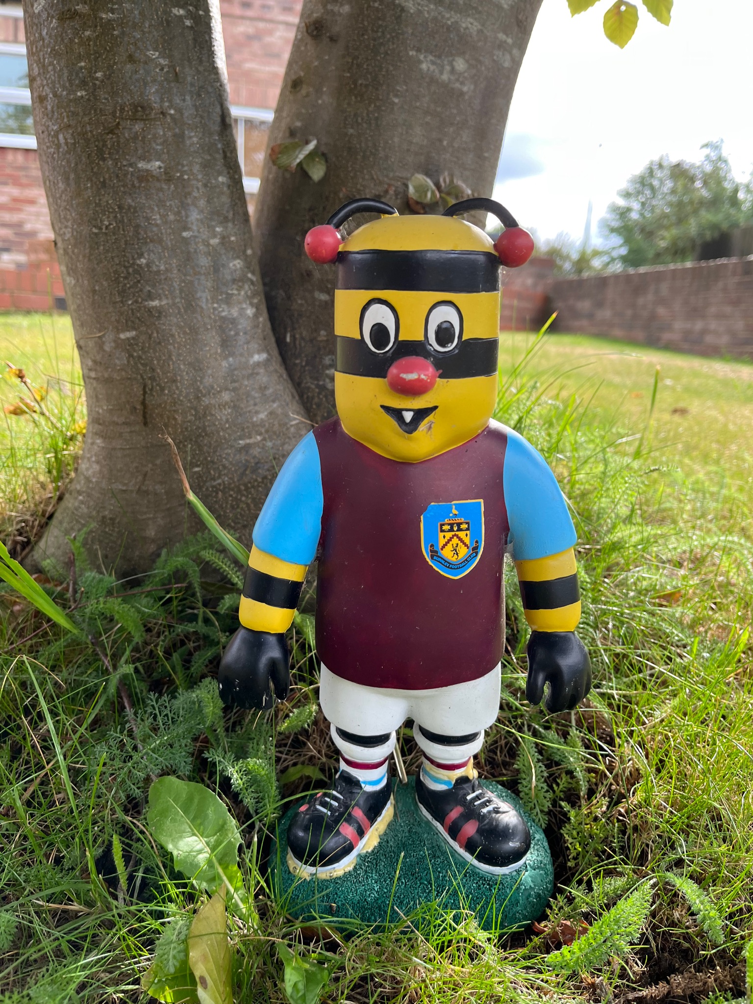 Now Bertie,  mower cable decapitated Sean the gnome last year.<br />Bertie was promoted to the front garden.