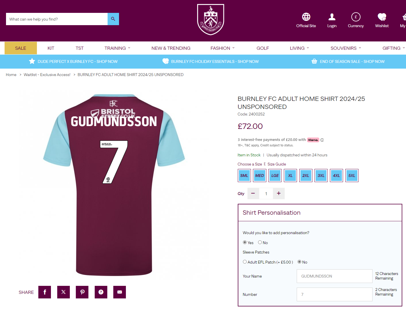 2024-07-11 08_55_03-BURNLEY FC ADULT HOME SHIRT 2024_25 UNSPONSORED - Work - Microsoft​ Edge.png