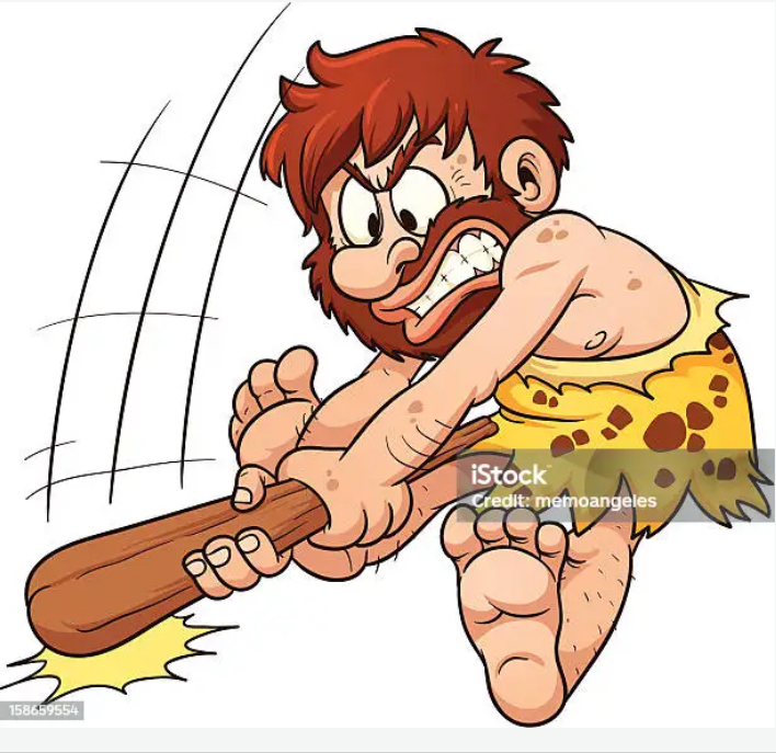 Not to be humiliated by a better skilled professional Kevin resorts to his 100,000 years instincts to appease the baying crowd.