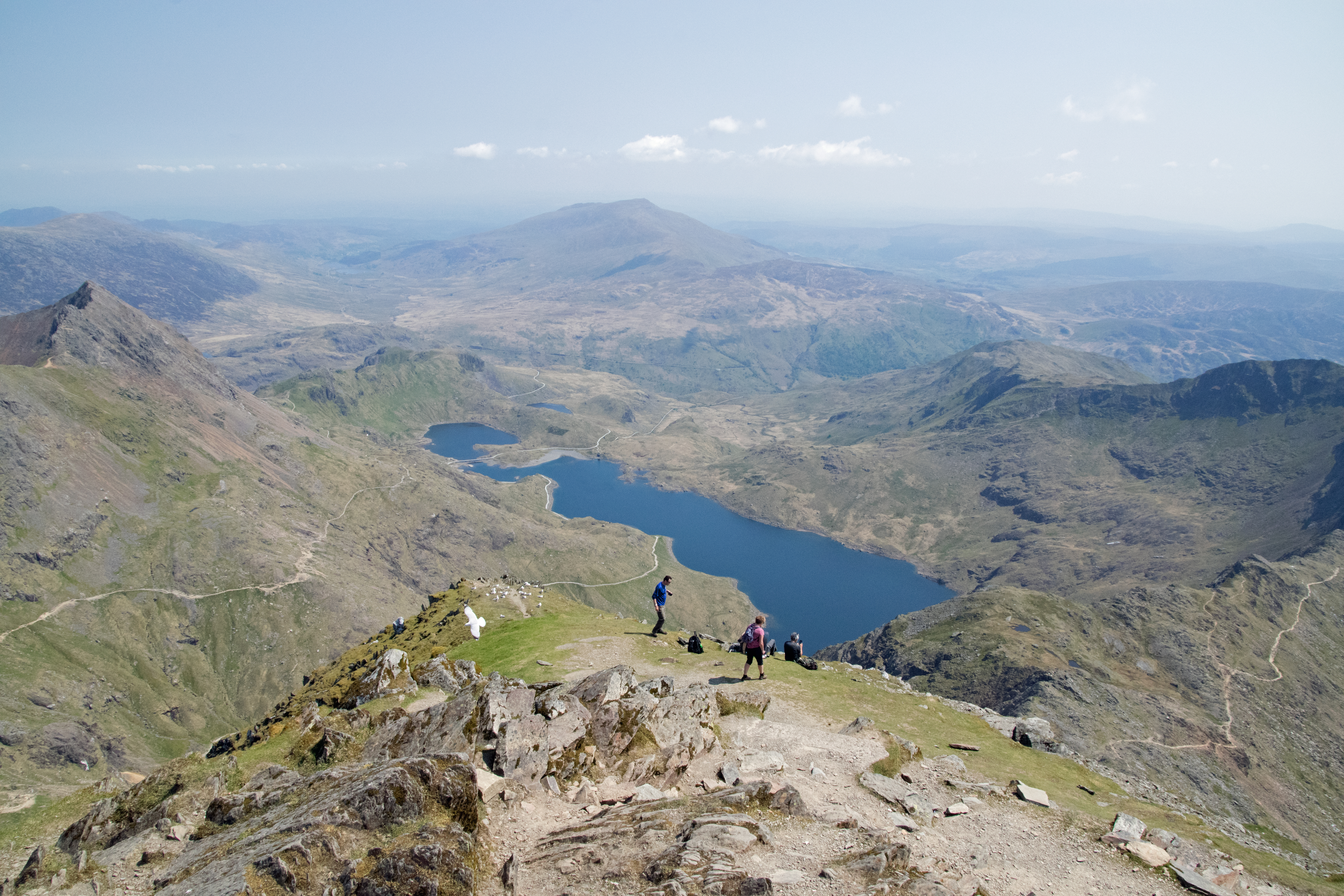 Snowdon Summit towards Crib Goch